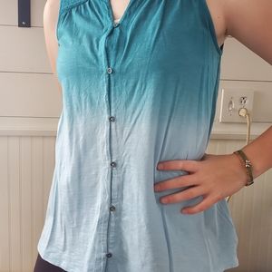 Button down tank top